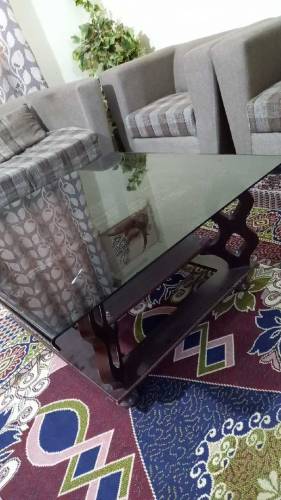 7 seater sofaset with table