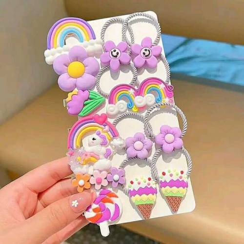 Girls Hair Band 14 PCs card