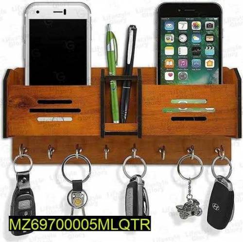 Mobile and pen and key wall Holder 