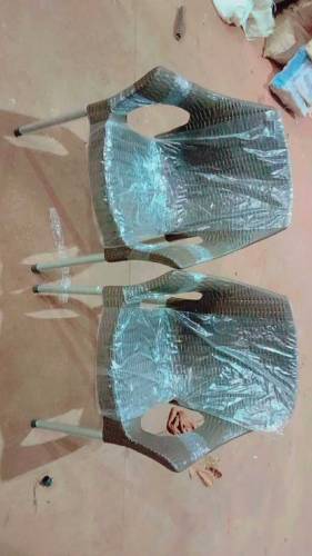 Ratan Plastic Chair With Iron Leg