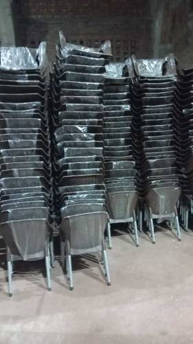 Ratan Plastic Chair With Iron Leg