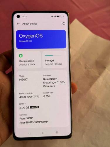 One plus 8 8/128 Pta Approved