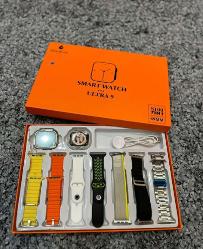 S100 ultra smart watch 7 in 1 strap 