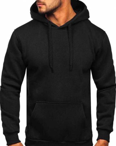 Stiched Fleece Plain Hoodie for Men 