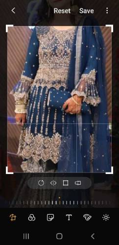 paplum frock and gharar with dopata and clutch