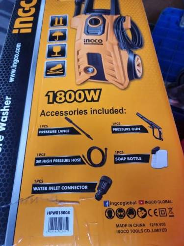 INGCO industrial High Pressure Car Washer - 150 Bar