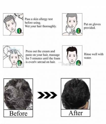 Instant Shine Hair Color Shampoo Black 