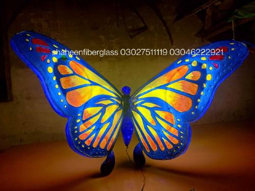 A butterfly  in fiberglass glow work