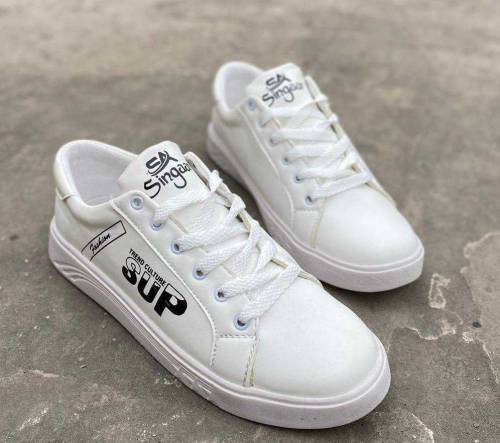 •  Material: (Faux Leather) Elastic Fabric Material With PU Rubber Sol
