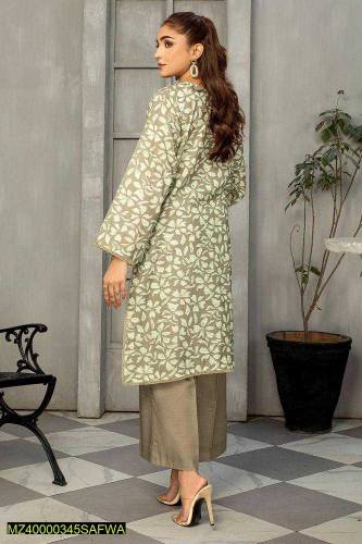 2 Psc women's Unstitched Masuri Printed Suit TZK-61