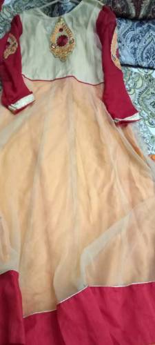 Embrioded maxi frock 