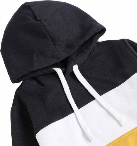 Men hoodie yellow and black 