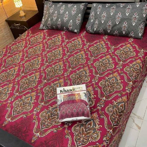 three piece bed sheet 2 pillow