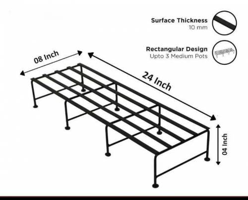 Stand for plants pots, rectangular stand, dacoration for garden 