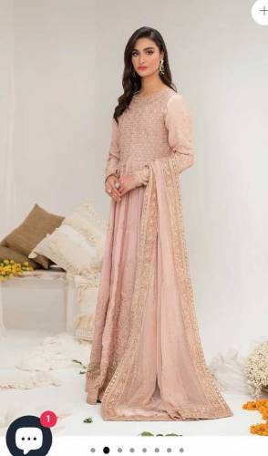 fancy Embroidered Raw silk suit