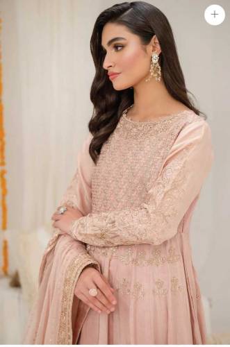 fancy Embroidered Raw silk suit