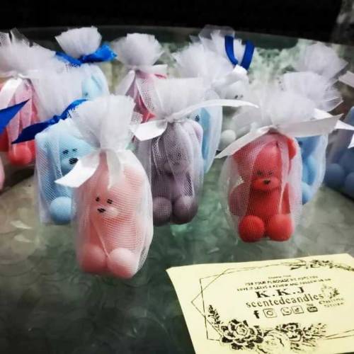 teddy bear scented candles 