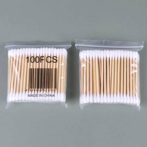 100PCS/Pack Double Head Cotton Swabs Women Makeup Cleaning Cotton Swab