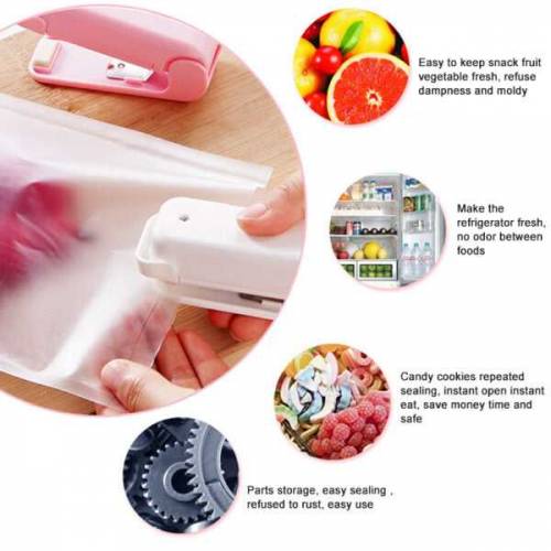 Portable Mini Sealer Home Heat Bag Plastic Food Snacks Bag Sealing Mac