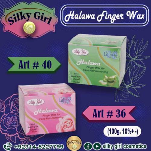 Silky Girl Lubnas finger face halawa wax