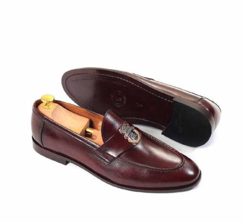 Leather Handmade Belgian Loafer Shoes For Men