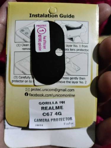 Realme C67 Back Camera Lens Protector soft nano glass film Transparent