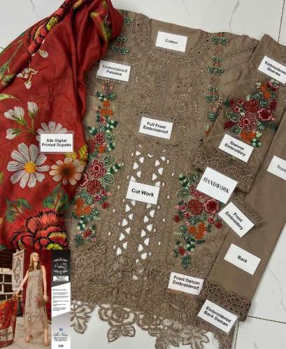 heavy embroidery 3pcs