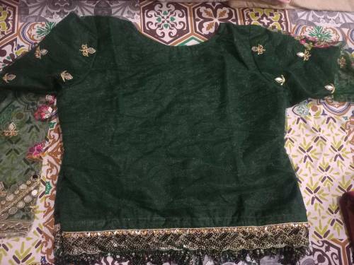 NET LEHNGA CHOLI PRET WEAR, 3PCS