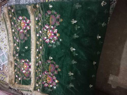 NET LEHNGA CHOLI PRET WEAR, 3PCS