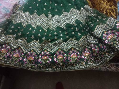NET LEHNGA CHOLI PRET WEAR, 3PCS