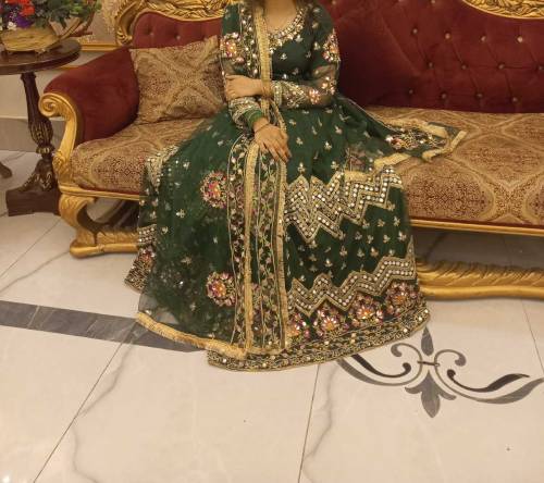 NET LEHNGA CHOLI PRET WEAR, 3PCS