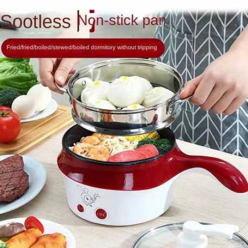 Gdeal Multi-Function Steamer Pan Instant Hot Cooking Frying Pan 1.5L