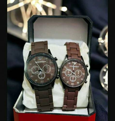 couple casual analogue watches 