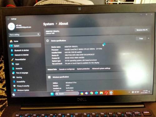 Dell Core i7 8th Generation 