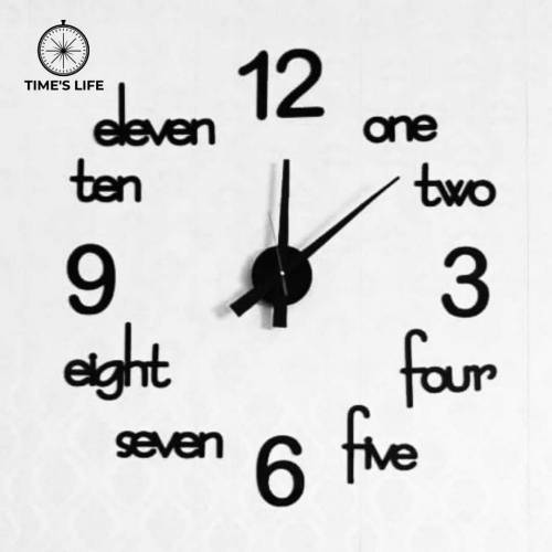3D wooden wall clock for home decoration 