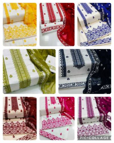 Cotton Embroided 3 Pc