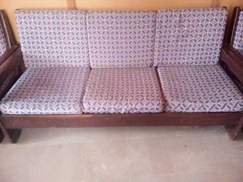 5 seater wooden sofa set 