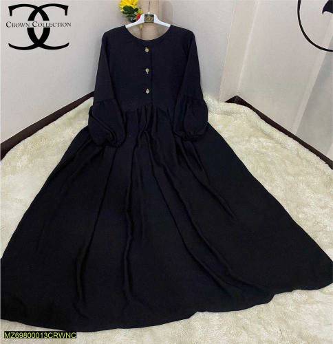 1PC Georgette plain Abaya for girls 