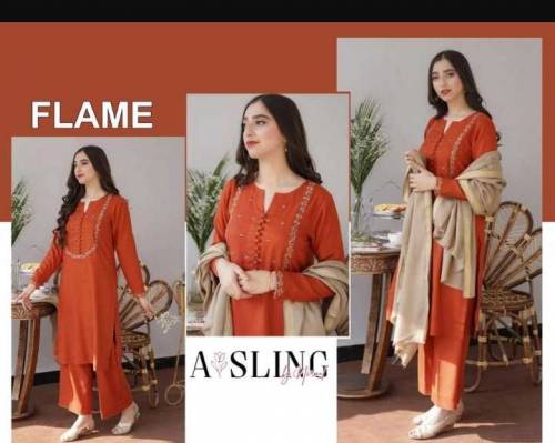 3 PCs Embroidered Unstitched Dhanak Suit Special Offer 