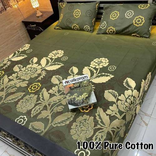 3pc Pure Cotton Bedsheet