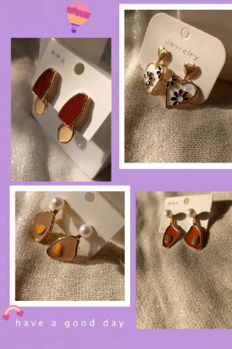 Earrings Korean designs 