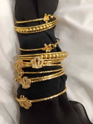 Gold plated bangals 