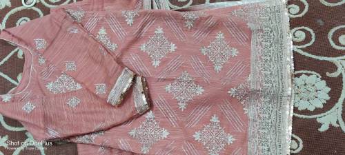 light pink beautiful fancy wedding or valima Nikkah wear dress 
