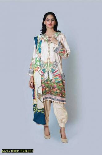 bareeq Lawn•  Shirt: Full Printed