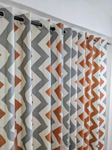 EXPORT COTTON DUCK PRINTED CURTAINS