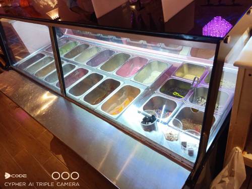 ice cream display freezer 