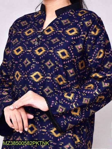 •  Fabric: Linen•  Shirt: Printed•  Trouser: Printed•  Standard Size• 
