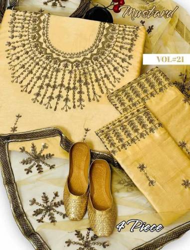 Indian Raw silk 4 pc