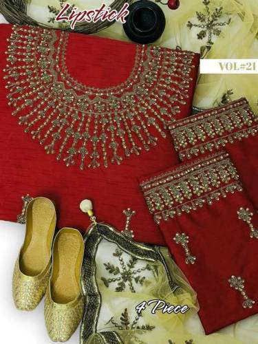 Indian Raw silk 4 pc