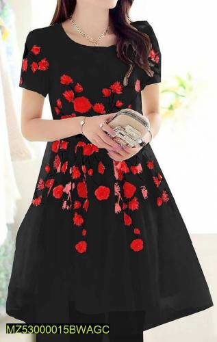 2 Pcs Women's Unstitched Oganza Embroidered Suit